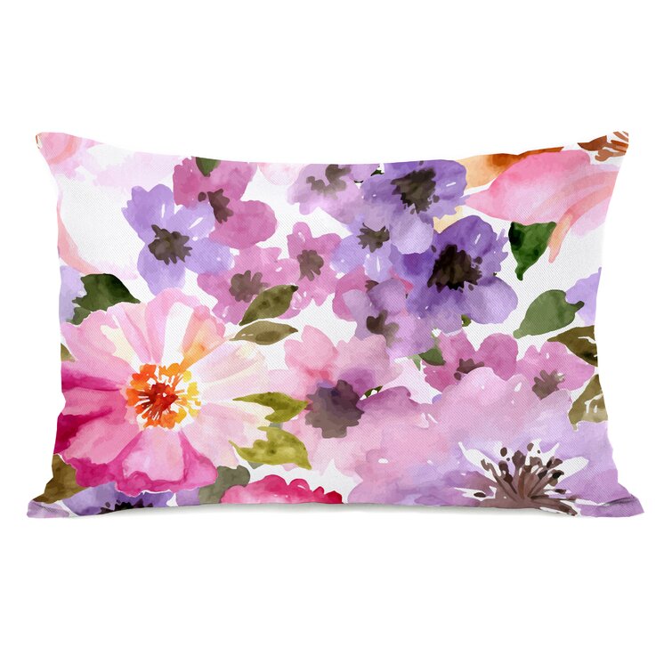 Gerber Floral Outdoor Lumbar Pillow